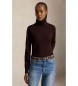 Polo Ralph Lauren Brauner Wollpullover mit Rollkragen