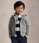 Polo Ralph Lauren Szara bluza polarowa z kapturem