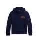 Polo Ralph Lauren Fleece sweatshirt met driedubbel marine paard