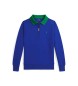 Polo Ralph Lauren Dubbel gebreid poloshirt met blauwe kraag