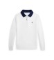 Polo Ralph Lauren Dubbel gebreid poloshirt met witte kraag