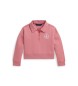 Polo Ralph Lauren Roze dubbel gebreid sweatshirt met vierkante snit