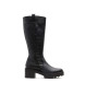 Porronet Bottes en cuir  fermeture clair Mayra noir