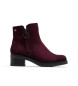 Porronet Gleda - Bottines en cuir zippées - bordeaux