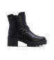 Porronet Leather Ankle Boots With Zipper Malia black