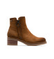 Porronet Bottines en cuir avec fermeture éclair Gleda Brown