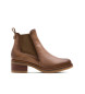 Porronet Botas de couro com elstico Giannina taupe