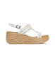 Porronet Sandalias Gala blanco -Altura cua 6cm-