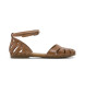 porronet Becca taupe Leather Sandals