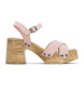Porronet Mabel pink leather sandals