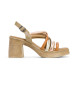 porronet Idra beige sandals -Height heel 8cm- -Heel 8cm- -Heel 8cm- -Heel 8cm- -Heel 8cm- Sandals Idra beige 