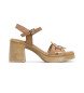 porronet Imena taupe leather sandals -Heel height 8cm- -Heel height 8cm- -Heel height 8cm- -Heel height 8cm- -Heel height 8cm- 