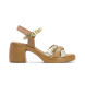 porronet Haley taupe leather sandals -Heel height 7cm- -Heel height 7cm- -Heel height 7cm- -Heel height 7cm- -Leather sandals Haley taupe 