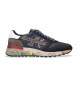 Premiata Mick chaussures en cuir bleu