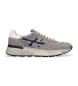 Premiata Mick grey leather trainers 