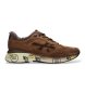 Premiata Baskets en Cuir Moerun marron clair