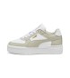 Puma Baskets CA Pro Classic en cuir blanc, beige