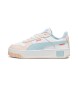 Puma Carina Street Lederturnschuhe weiß, rosa