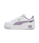 Puma Carina Street Lederpantoffeln weiß, lila