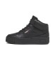 Puma Skórzane sneakersy Carina Street Mid w kolorze czarnym