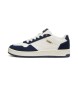 Puma Court Classic SD Leder Turnschuhe weiß, marineblau