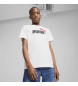 Puma Essentials Colour T-shirt med No.1-logo hvid