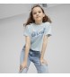 Puma T-shirt corta blu Blossom