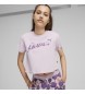 Puma Blossom kort t-shirt lilla