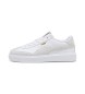 Puma Lajla T-toe leather trainers white