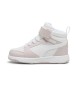 Puma Zapatillas Rebound V6 Mid blanco, rosa