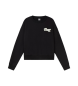 Puma Sudadera Script Crew FL negro