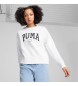 Puma Felpa Squad Crew FL bianca