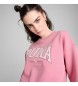 Puma Felpa Squad Crew FL rosa