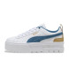 Puma Tnis de couro Mayze branco, azul