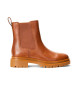 Polo Ralph Lauren Brown Corinne Leather Ankle Boots