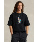 Polo Ralph Lauren T-shirt en coton  coupe dcontracte Big Pony noir