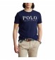 Polo Ralph Lauren T-shirt z dzianiny Custom Fit granatowy