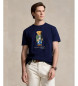 Polo Ralph Lauren Bear Polo T-shirt med klassisk passform marinblå