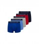 Polo Ralph Lauren Pacote de 5 boxers vermelhos, cinzentos, azuis e da marinha