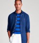 Polo Ralph Lauren Custom Fit Linnen overhemd blauw