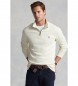 Polo Ralph Lauren Maglione beige con collo alto e zip