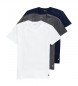 Polo Ralph Lauren 3-pak med hvide, grå, marineblå Crew-veste