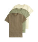 Polo Ralph Lauren Conjunto de 3 t-shirts verdes,