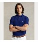 Polo Ralph Lauren Schmal geschnittenes Piqué-Poloshirt blau