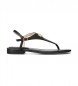 Polo Ralph Lauren Ellington usnjeni sandali črne barve