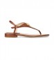 Polo Ralph Lauren Ellington brown leather sandals