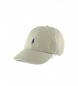 Polo Ralph Lauren Sportowa czapka z daszkiem wykonana z beżowego bawełnianego materiału chino
