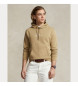 Polo Ralph Lauren Doppelt gestricktes Sweatshirt mit beigem Logo