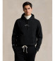 Polo Ralph Lauren Dubbelstickad sweatshirt med svart logotyp