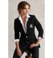 Polo Ralph Lauren Double jacquard knitted black blazer